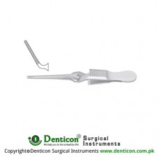 Diethrich Bulldog Clamp Angled Stainless Steel, 45 mm Jaw Length 12 mm 